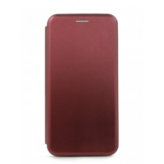 Bordo spalvos atverčiamas dėklas "Book Elegance" telefonui Huawei P30 Pro
